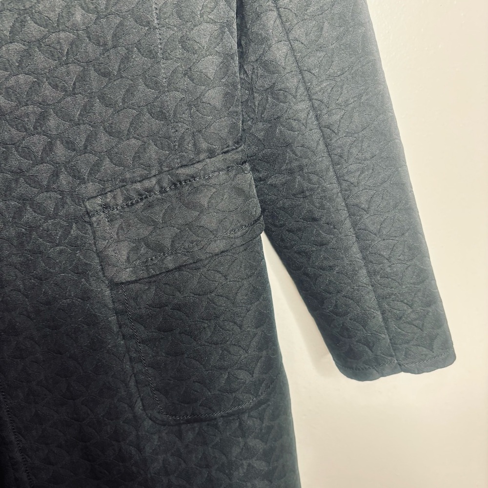 Max Studio Navy Patterned Blazer - image 4